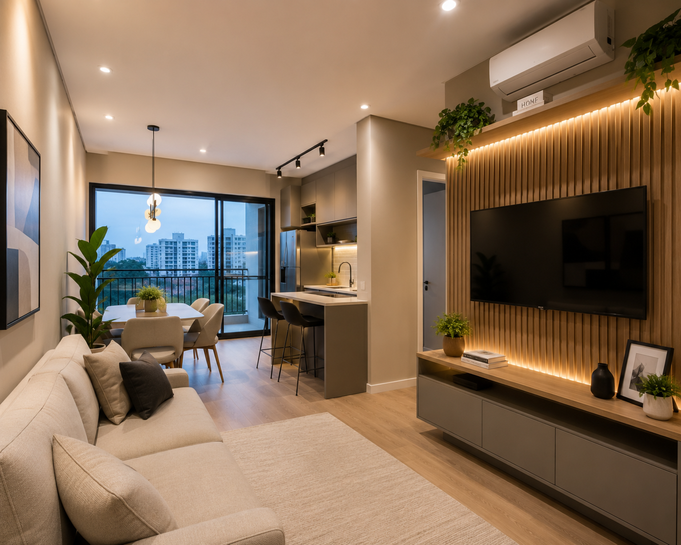 Apartamento Moderno com Excelente Distribuição e Sacada